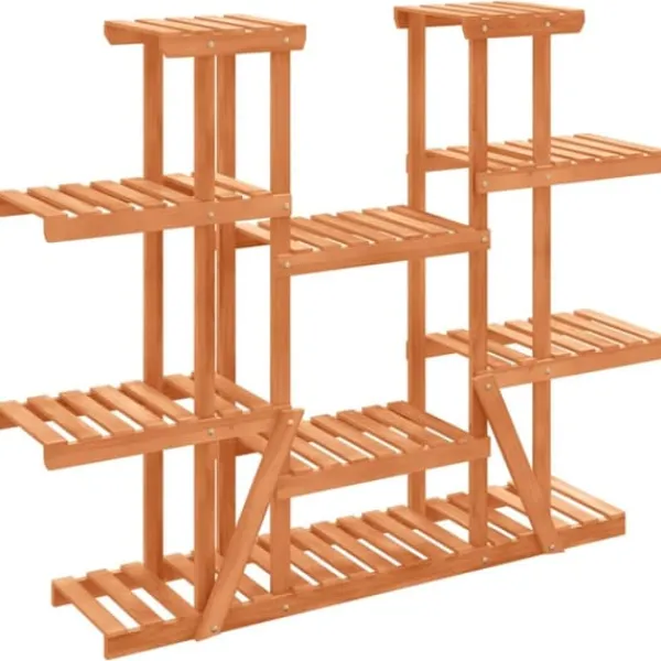Best Blomsterstativ i massivt fyrretræ - Plantereol | Størrelse: 110x25x110,5 cm Plantestativer