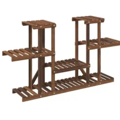 Plantestativer^Blomsterstativ i massivt fyrretræ - Planteholder | Størrelse: 110x25x73 cm
