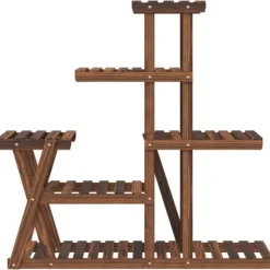 Blomsterstativ i massivt fyrretræ - Planterol | Størrelse: 95x25x96 cm Plantestativer