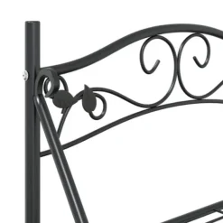 Discount Blomsterstativ i stål – 3-hylder | Farve: Sort | Størrelse: 56x30x96 cm Plantestativer