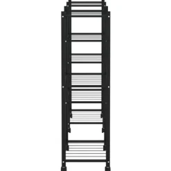 Sale Blomsterstativ med hjul 83x25x83,5 cm jern sort - Blomsterstativ - Blomsterstativer - Home & Living Plantestativer
