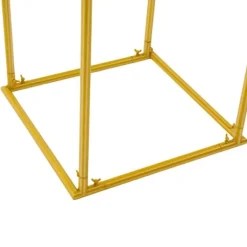 Blomsterstativ til bryllup - Metal gulv-/vasestativ - 50×50×180 cm - Str. L - Høj søjle - Guld Plantestativer