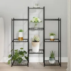 Outlet Blomsterstativ 85x25x100 cm jern sort - Blomsterstativ - Blomsterstativer - Home & Living Plantestativer