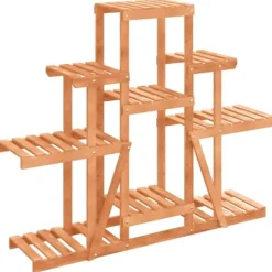 Plantestativer^Blomsterstativ 110x25x98 cm massivt fyrretræ - Blomsterstativ - Blomsterstativer - Home & Living