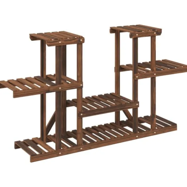 Hot Blomsterstativ 110x25x73 cm massivt fyrretræ - Blomsterstativ - Blomsterstativer - Home & Living Plantestativer