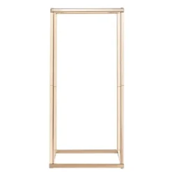 Best Blomsterstativer - Rektangulære Søjler - Sæt med 10 - 60 cm Højde - Metalramme - Til Bryllup og Fest - Guld Blomster