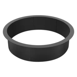 Discount Bålring 35 tommer, rund stålforing, DIY ildsted, holdbar, udendørs dekoration Tilbehør Til Brændeovne & Pejse