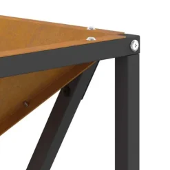 Clearance Bålsted i Brun stål - Effektivt ildsted til udendørs brug | Størrelse: 50x50x35 cm Pejse