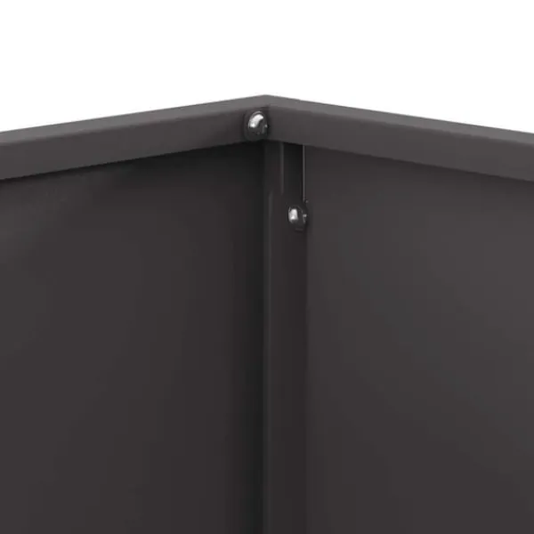 Hot Bålsted i koldvalset stål - Kvadratisk design | Farve: Sort | Størrelse: 60x60x30 cm Brændeovne