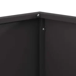 Pejse^Bålsted i koldvalset stål - Stilfuld udendørs bålplads | Farve: Sort | Størrelse: 80x80x40 cm