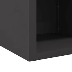 Outlet Bålsted i stål - Kubisk design | Farve: Sort | Størrelse: 50x50x40 cm Brændeovne