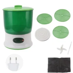 Bønnespirer Machine 3 Layer Auto Control Bønnespirer Grow Spiring Kit til hjemmekøkken EU-stik 220V Kit Til Plante- & Urtedyrkning