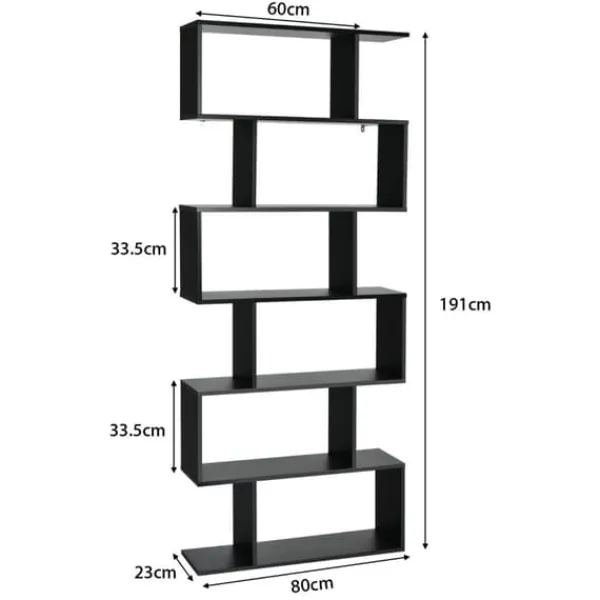 Beredskabsplaner^Bogreol, 80x23x191 cm - materiale: ingeniørtræ