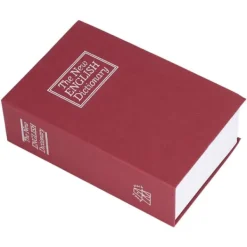 Bokformad stålskåp Klassisk hemlig bok Säkerhetslås Lösenord Typ Hushållsförvaring BoxRöd Pengeskabe