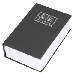 Bokformad stålskåp Klassisk hemlig bok Säkerhetslås Lösenord Typ Hushållsförvaringslåda Svart Pengeskabe