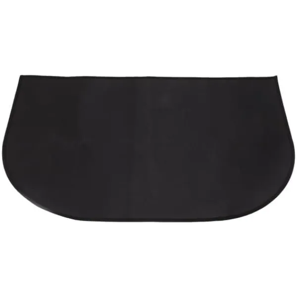 Brandtæppe^Brandsikkert halvrundt tæppe i glasfiber - dobbeltlag, skridsikkert, gulvbeskyttelse - 19,7 x 31,5"