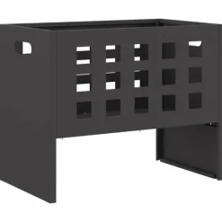 Outlet Bærbar bålsted i sort koldvalset stål - Ildpit til udendørs brug | 50 x 30 x 40 cm Pejse