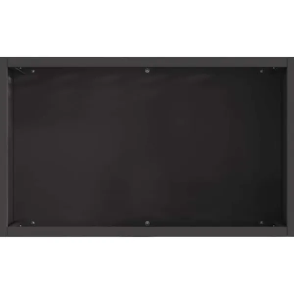 Outlet Bærbar bålsted i sort koldvalset stål - Ildpit til udendørs brug | 50 x 30 x 40 cm Pejse