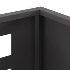 Outlet Bærbar bålsted i sort koldvalset stål - Ildpit til udendørs brug | 50 x 30 x 40 cm Pejse