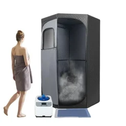 Sauna^Bærbar Damp Sauna Kasse, 220V, 1350W, Telt Højde 180cm, Vandtank Kapacitet 3L, Justerbare Varme Niveauer 9