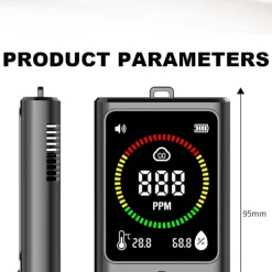 Best Bærbar kuliltealarm med elektrokemisk sensor til hjemmet, køkkenet og kontoret Røg- & Kulmonoxiddetektorer