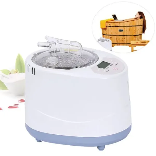 Sauna^Bærbar sauna-damper - Dampgenerator - 3 L Kapacitet - 1000 W - Fjernbetjening - ABS/PP & Rustfrit Stål - Til Hjemmespa & Detox