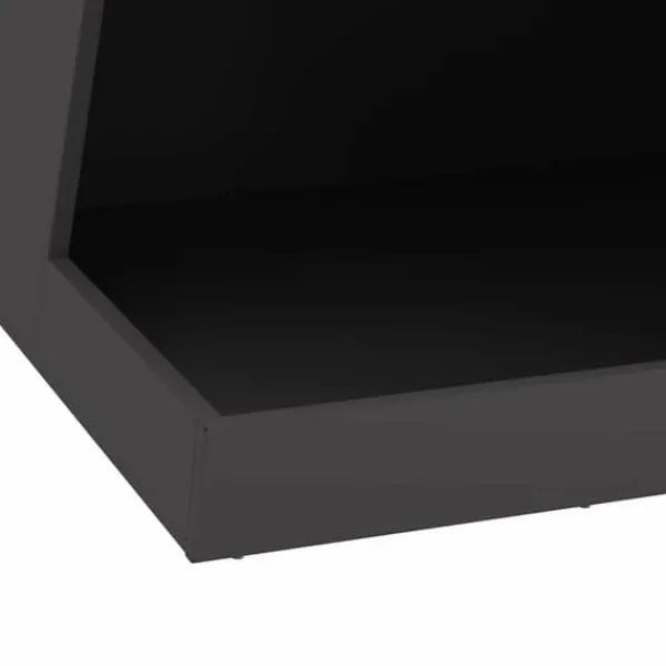 Brændeovne^Bærbart bålsted i koldvalset stål - Udendørs komfur | Størrelse: 50x50x100 cm | Farve: Sort