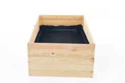Viking Choice Plantningsbænke^Bæredygtig Træhøjbed 140x80x18 cm - Perfekt til Byhaver og Begyndere
