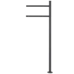 Sale Brevlåda 37x36,5x11 cm antracit/svart marmorlook stål ML design Postkasser & Brevindkast