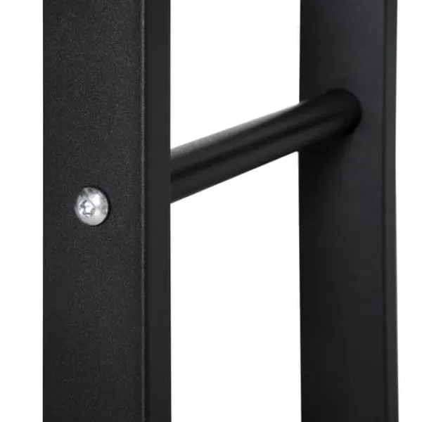 Tilbehør Til Brændeovne & Pejse^Brændeholder 40×25×100 cm, stål, op til 100 kg, sort
