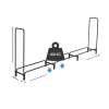 Tilbehør Til Brændeovne & Pejse^Brændekurv, Kraftig, Metal Brændeholder, , Black 12ft