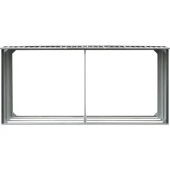 Tilbehør Til Brændeovne & Pejse^Brændekurve – tilbehør - Living brændeskur til haven galvaniseret stål 330 x 92 x 153 cm grå