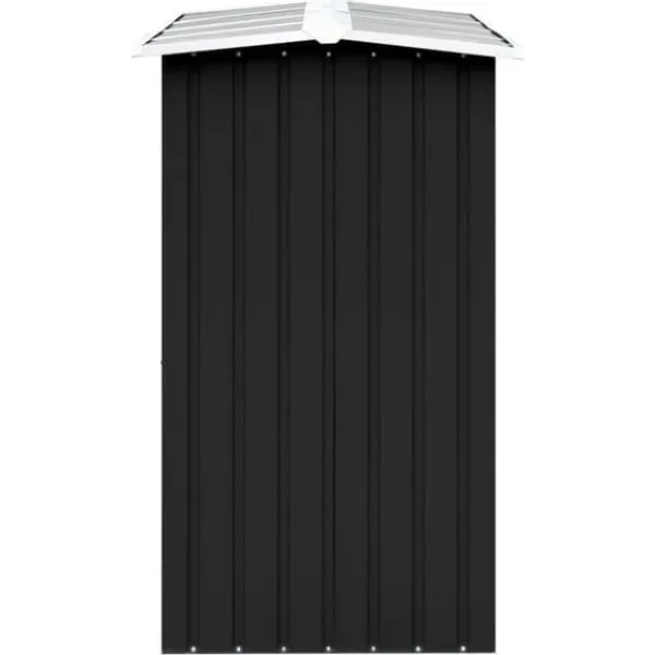 Brændekurve – tilbehør - Living brændeskur 330 x 92 x 153 cm galvaniseret stål antracitgrå Tilbehør Til Brændeovne & Pejse