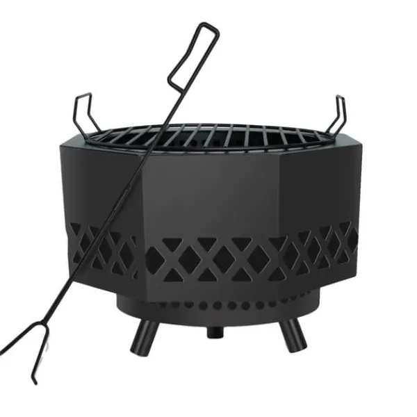 Best Brændeovn, Multifunktionel Grill, Bærbart Design, Holdbar Konstruktion Pejse