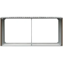 Skure, Garager & Carports^Brændeskur til haven - Galvaniseret stål | Størrelse: 330 x 92 x 153 cm | Farve: Brun