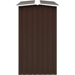 Skure, Garager & Carports^Brændeskur til haven - Galvaniseret stål | Størrelse: 330 x 92 x 153 cm | Farve: Brun