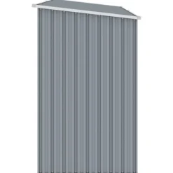 Brændeskur 245x98x159 cm galvaniseret stål grå - Haveskur - Haveskure - Home & Living Skure, Garager & Carports