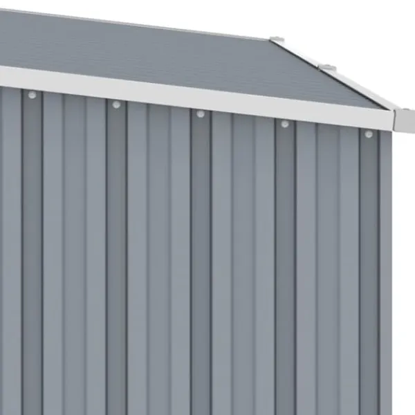 Brændeskur 245x98x159 cm galvaniseret stål grå - Haveskur - Haveskure - Home & Living Skure, Garager & Carports