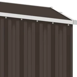 Online Brændeskur 245x98x159 cm galvaniseret stål brun - Haveskur - Haveskure - Home & Living Skure, Garager & Carports