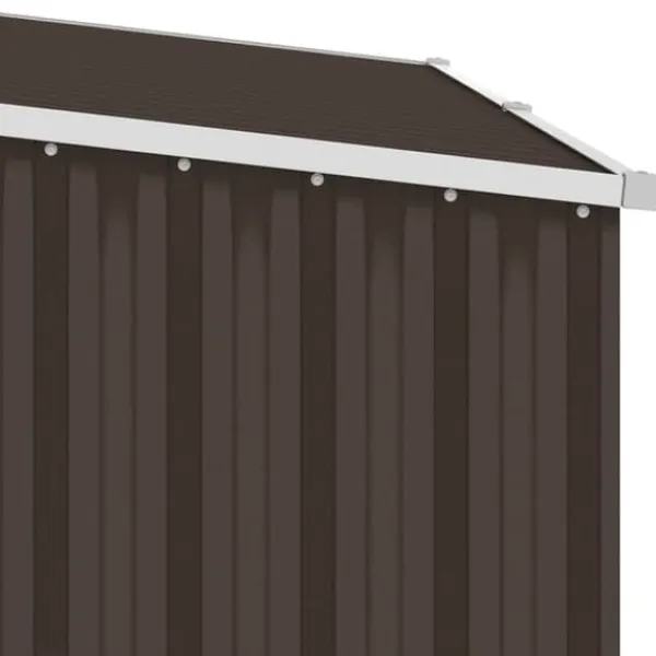 Online Brændeskur 245x98x159 cm galvaniseret stål brun - Haveskur - Haveskure - Home & Living Skure, Garager & Carports
