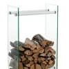New Brændestander Dacio klart glas 35x80x150 35 x 80 x 150 cm 1 Tilbehør Til Brændeovne & Pejse