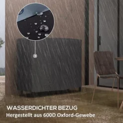 Outlet Brændestativ 120×36×99 cm med bæretaske & 600D vandafvisende overtræk, sort Tilbehør Til Brændeovne & Pejse