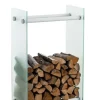 Discount Brændestativ Dacio frostet glas 35x40x60 35 x 40 x 60 cm Tilbehør Til Brændeovne & Pejse