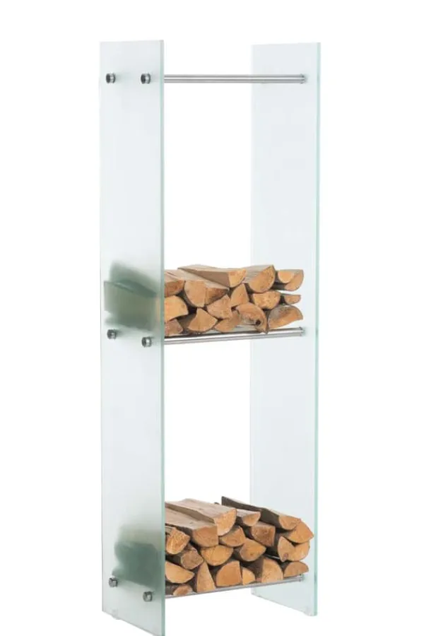 Online Brændestativ Dacio frostet glas 35x50x160 cm (6-hul) 35 x 50 x 160 cm Tilbehør Til Brændeovne & Pejse