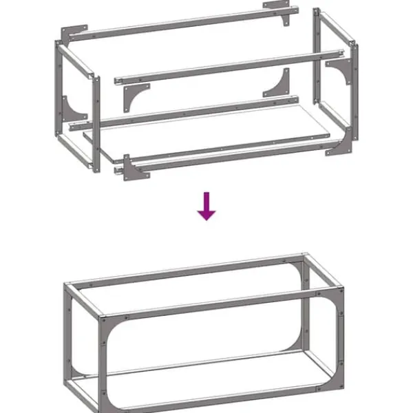 New Brændestativ i koldvalset stål - Robust og stilfuld | Størrelse: 25x25x60 cm | Farve: Hvid Tilbehør Til Brændeovne & Pejse