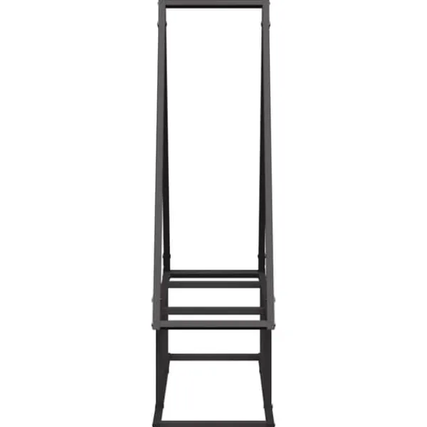 Best Brændestativ i koldvalset stål - Robust brændeopbevaring | Farve: Sort | Størrelse: 80x25x90 cm Tilbehør Til Brændeovne & Pejse
