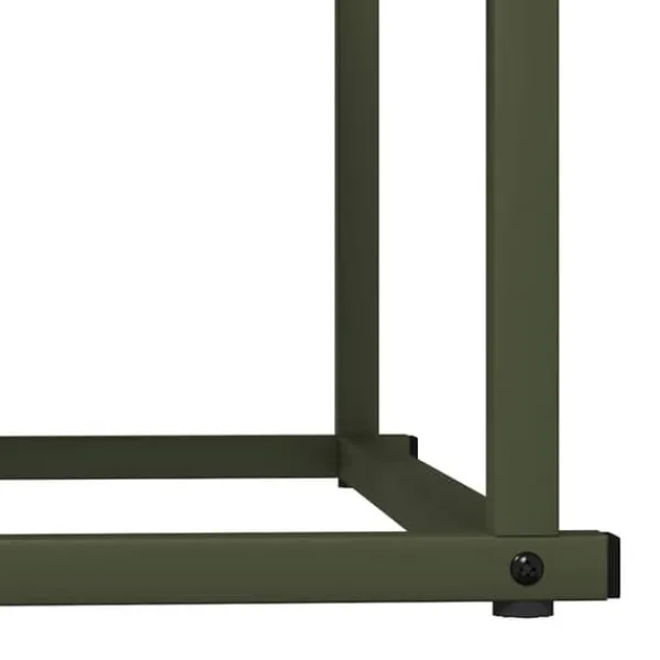 Tilbehør Til Brændeovne & Pejse^Brændestativ i koldvalset stål - Robust brændeholder | Størrelse: 70x43x34,5 cm | Farve: Olivengrøn