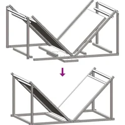 Tilbehør Til Brændeovne & Pejse^Brændestativ i koldvalset stål - Robust brændeholder | Størrelse: 70x43x34,5 cm | Farve: Olivengrøn