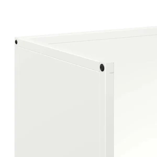 Clearance Brændestativ i koldvalset stål - Stabil brændeholder | Størrelse: 40x30x80 cm | Farve: Hvid Tilbehør Til Brændeovne & Pejse