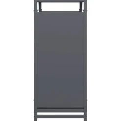 Tilbehør Til Brændeovne & Pejse^Brændestativ i koldvalset stål - Robust brændeholder | Størrelse: 60x28x65 cm | Farve: Antracitgrå